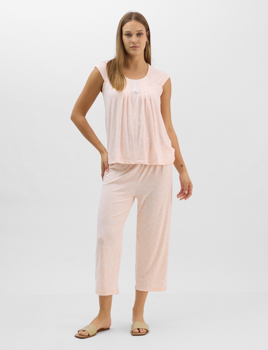 Pijama Con Capri - Rosa 