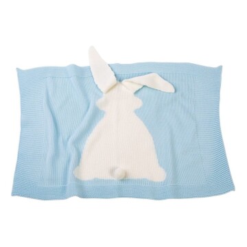 Manta Llorens Para Bebé Reborn Recién Nacido Muñeco Niño Color Variante Celeste