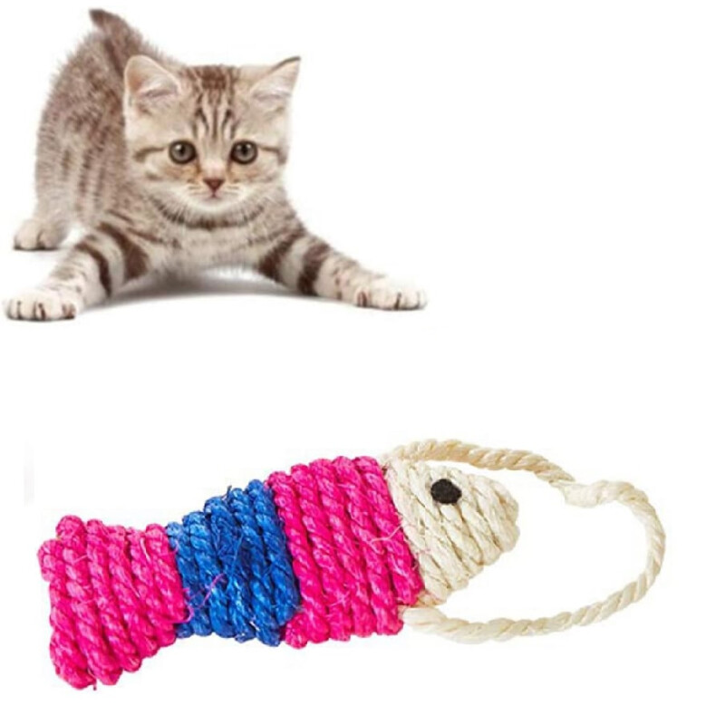 Juguete Para Gato Pescado Sisal Juguete Para Gato Pescado Sisal