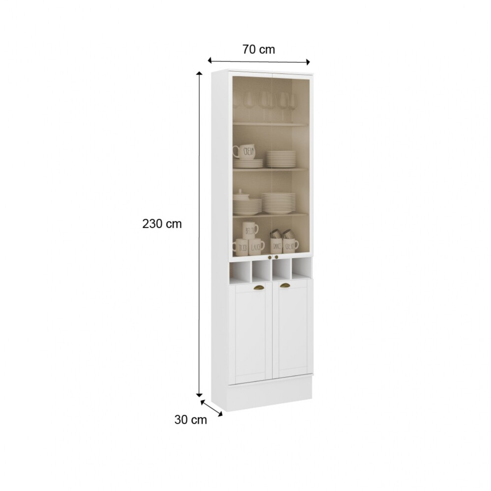 Armario Cocina Americana 2P VID+2P Bca Armario Cocina Americana 2P VID+2P Bca