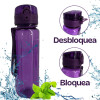 Botella SPORT con correa 650ml Violeta