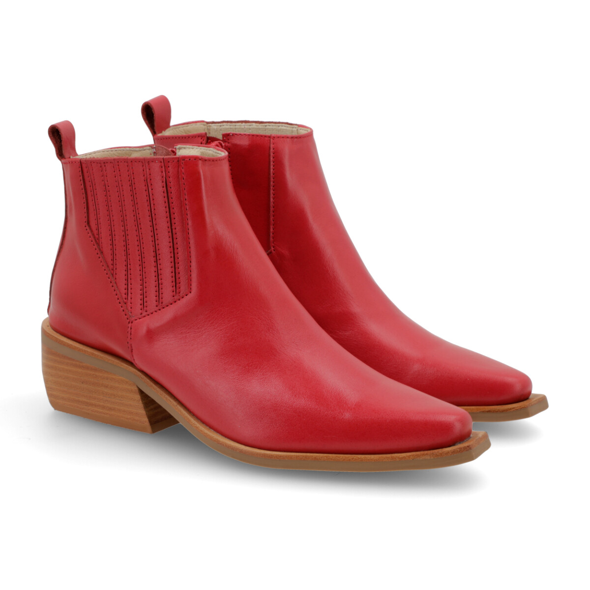 BOTA VENET - CUERO BENTHE - ROJO 