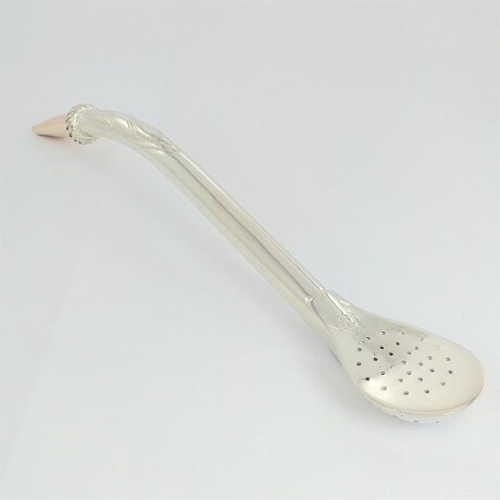 Bombilla MELO de plata y oro 18 ktes. Bombilla MELO de plata y oro 18 ktes.