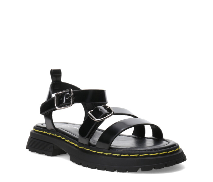 Sandalia STANY con hebillas y velcro Black