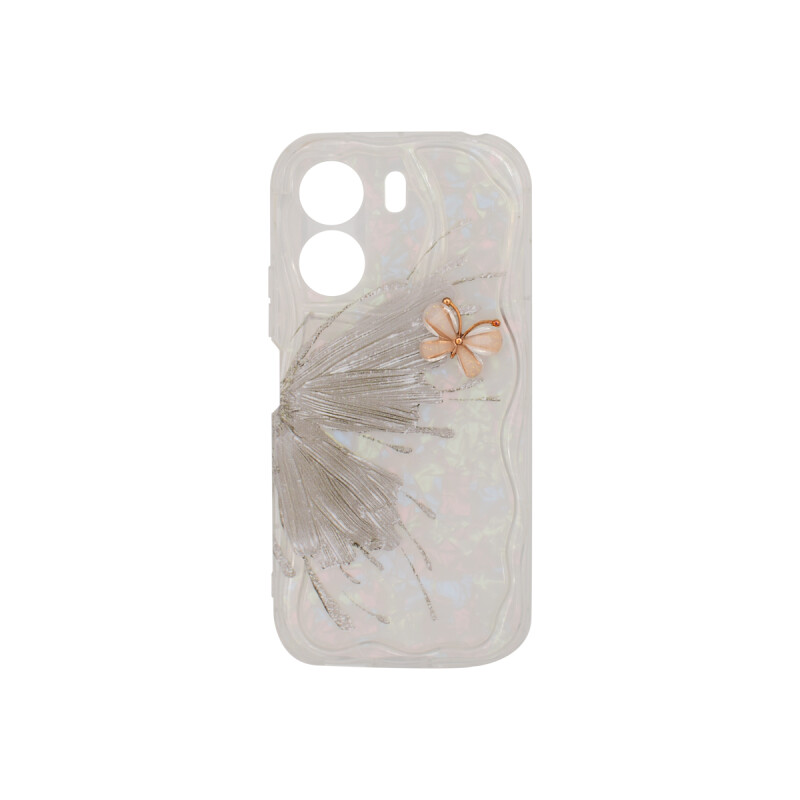 Protector para Xioami Redmi 13C diseño mariposa gris Protector Para Xioami Redmi 13c Diseño Mariposa Gris