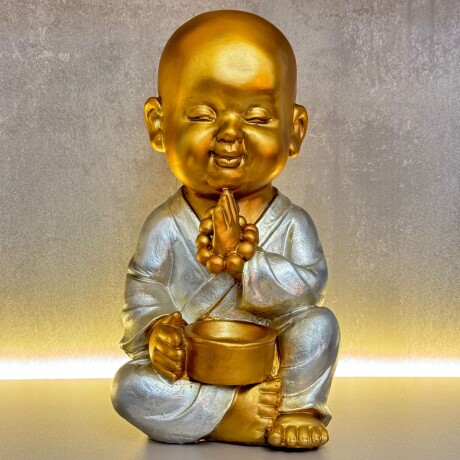 Buda Monje Budista Decorativo Resina 30cm Buda Monje Budista Decorativo Resina 30cm