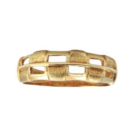 Anillo tramado de oro amarillo 18k Anillo tramado de oro amarillo 18k