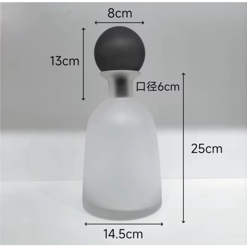 Botellón de Vidrio Alto Borosilicato Esmerilado Botellón de Vidrio Alto Borosilicato Esmerilado