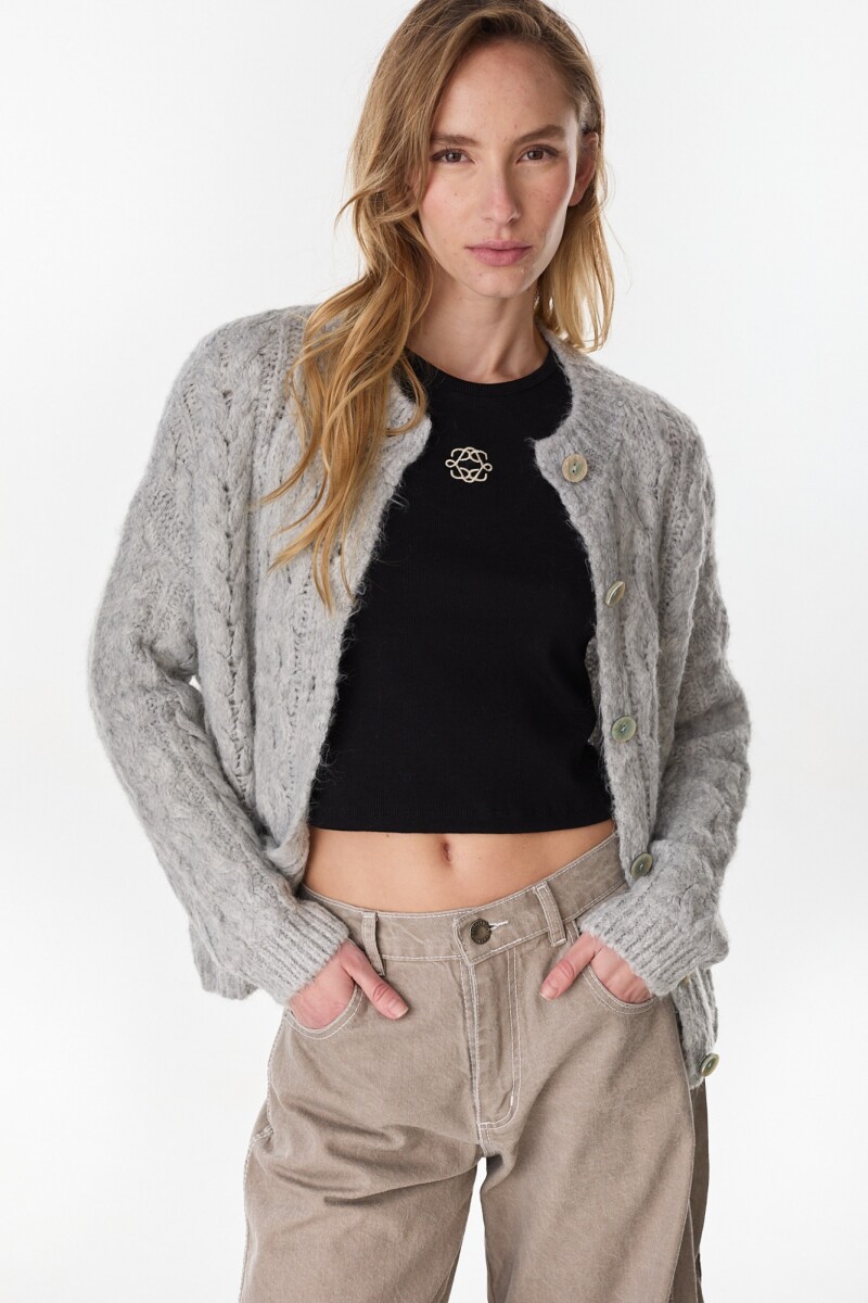 Cardigan Ixia Gris