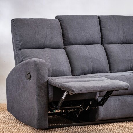 Sillón Reclinable Taos 3 Cuerpos Gris