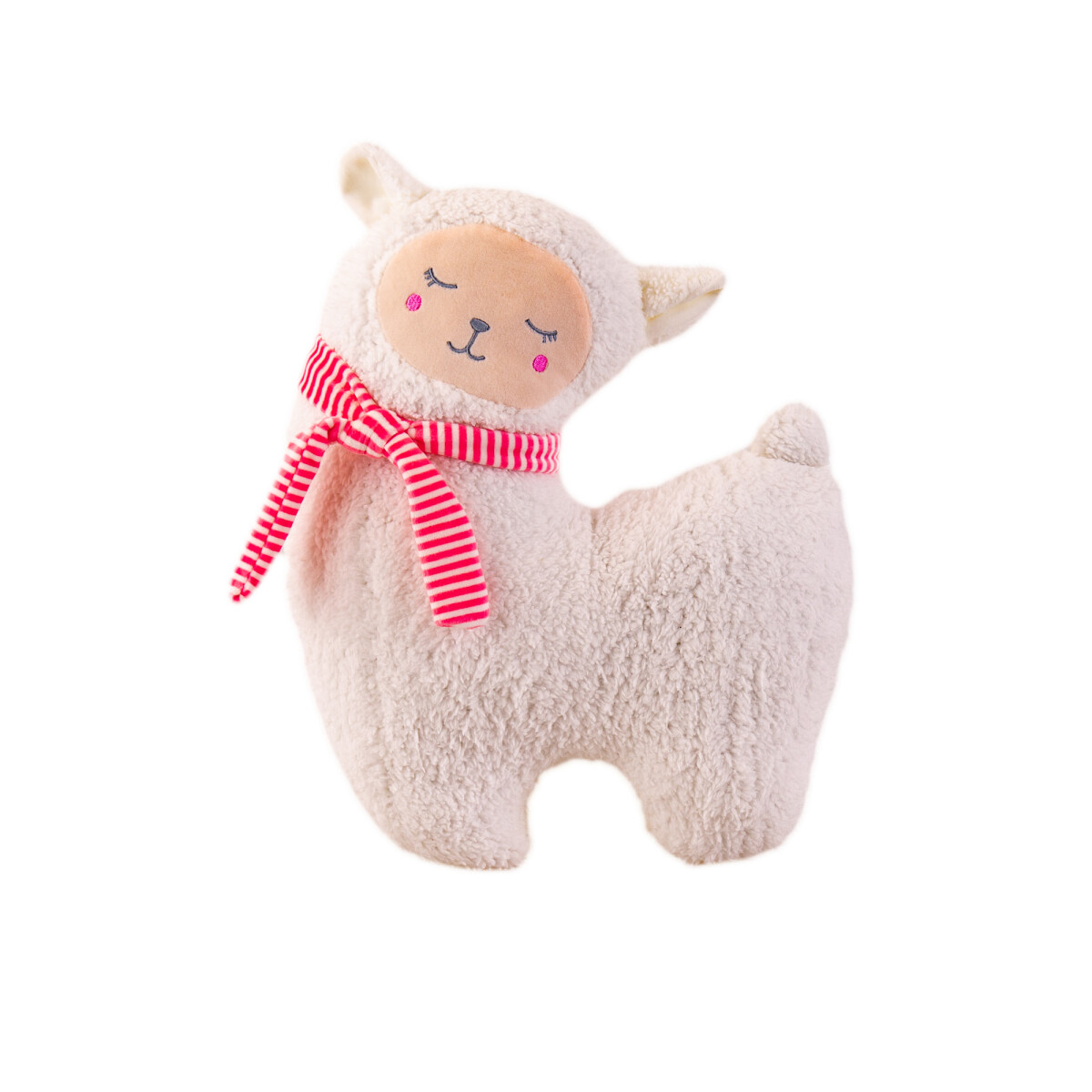 ALMOHADÓN PELUCHE - ALGODON BLANCO ALPACA 