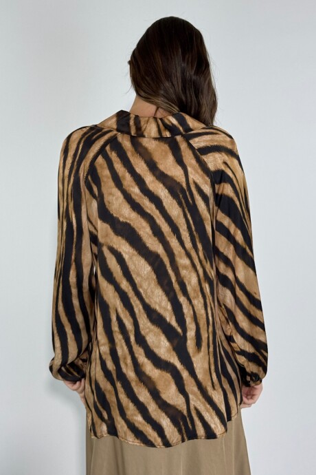BLUSA QUEEN Marron