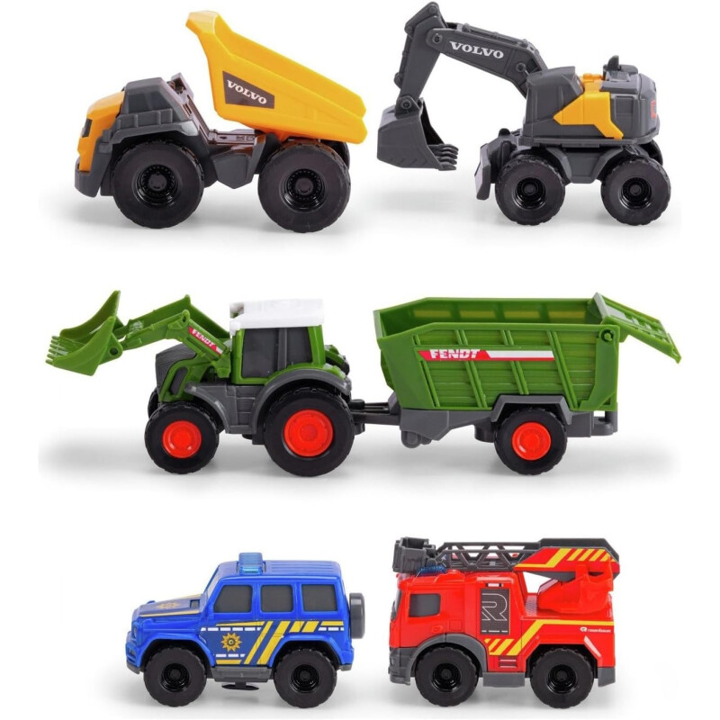 Dickie Toys - Set de 5 microcoches de juguete (cada uno de aprox. 8 cm) Dickie Toys - Set de 5 microcoches de juguete (cada uno de aprox. 8 cm)