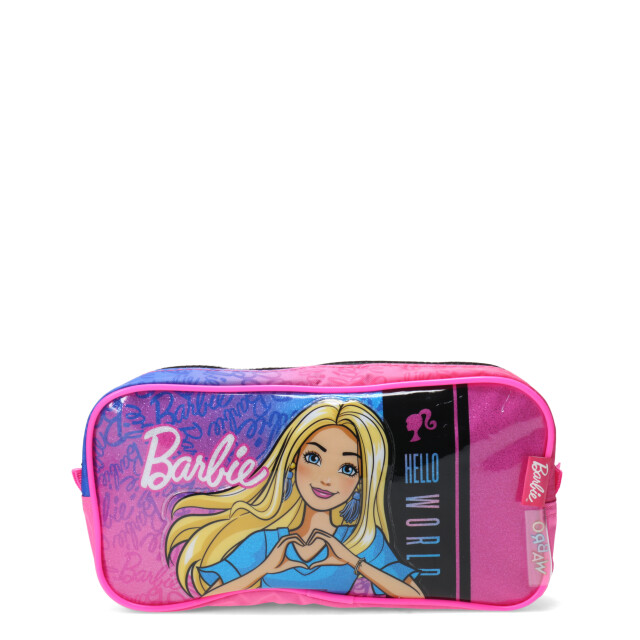 Cartuchera Barbie Hello World Fucsia - Negro