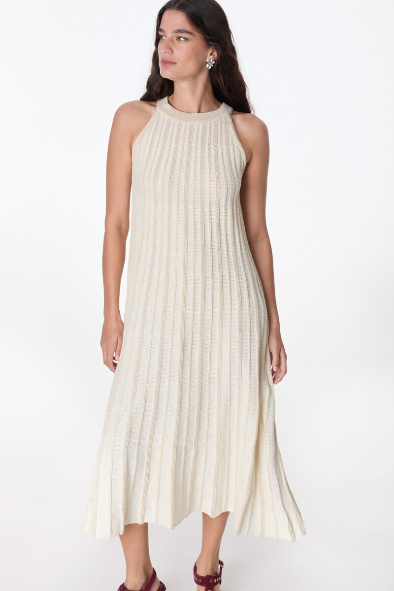 Vestido Ecos Crudo