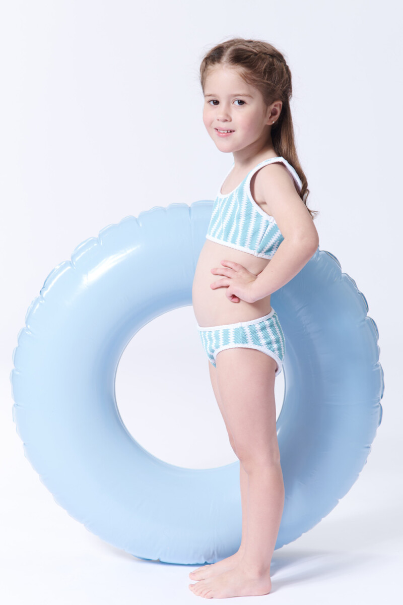 Bombacha bikini Textura Rayas Verde
