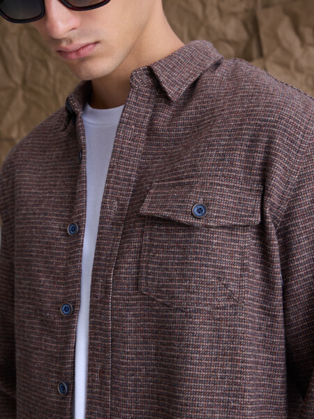 OVERSHIRT TURKU MARRON