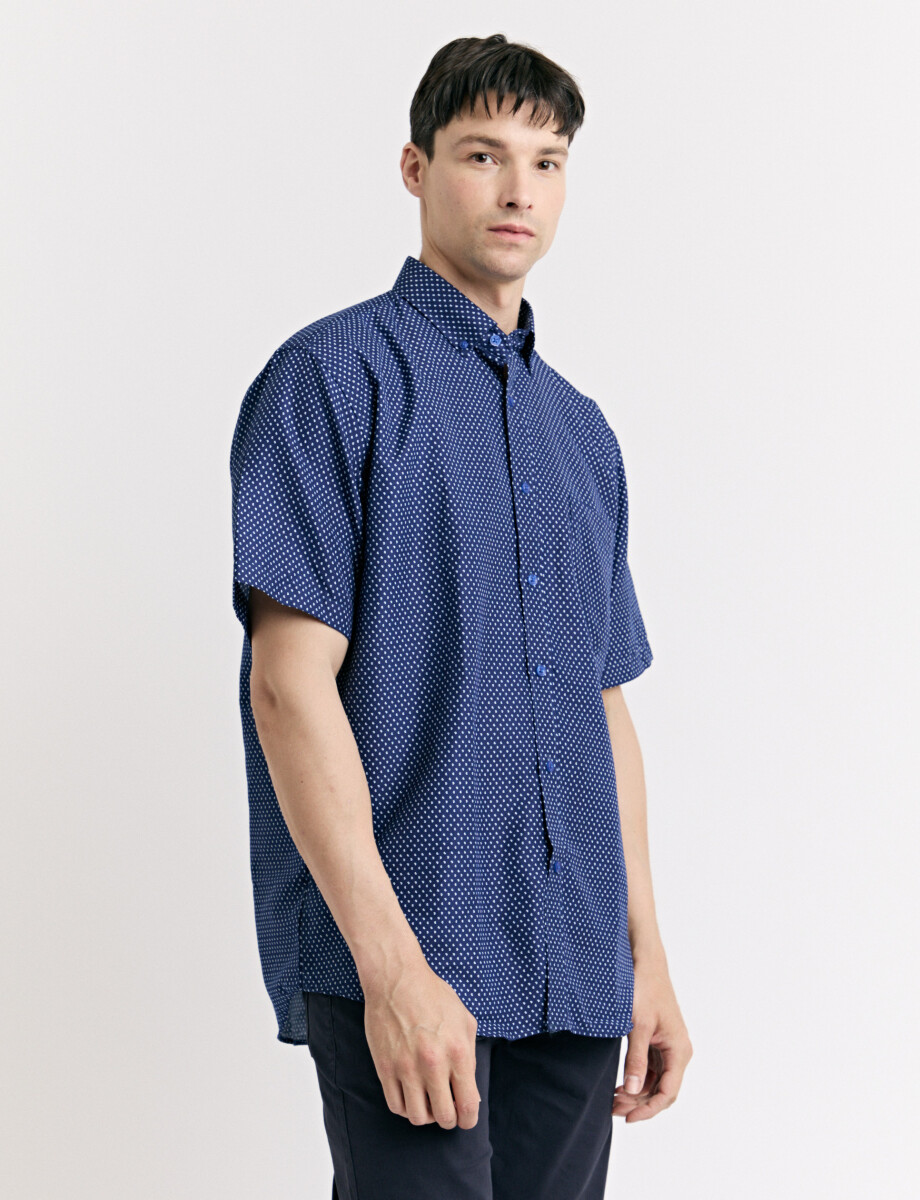 012665 CAMISA HARRINGTON LABEL Azul Osc/bla