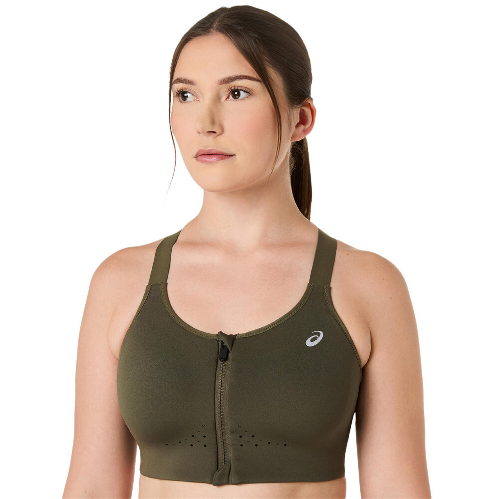 Bra Running Road Combination Zip Bra Mujer Dark Olive