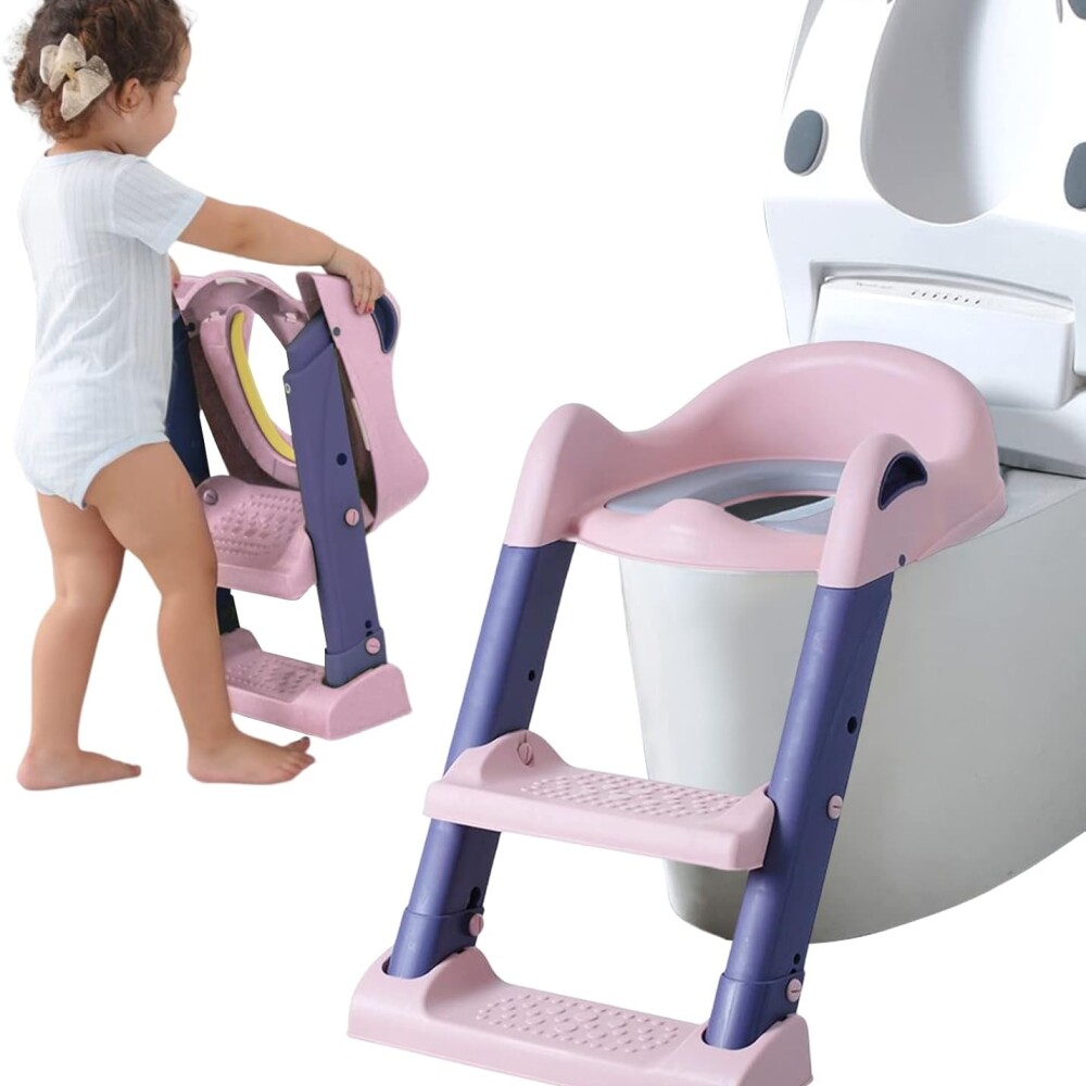 Reductor Y Escalera para Inodoro rosa