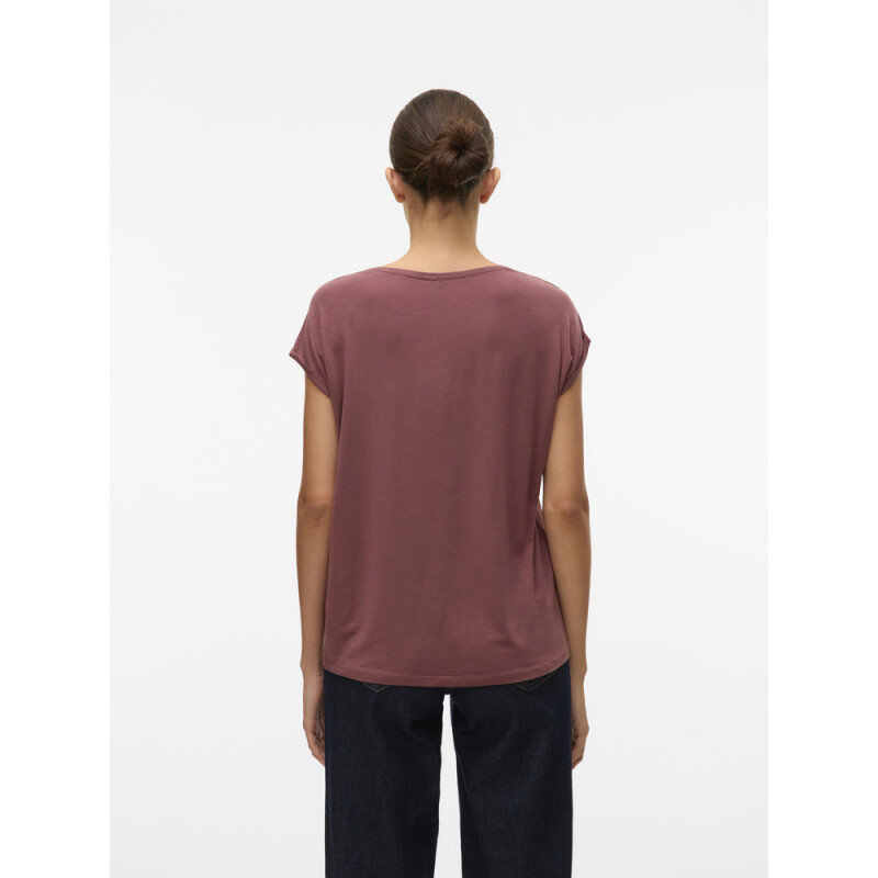 VMAVA PLAIN SS TOP GA JRS NOOS Rose Brown