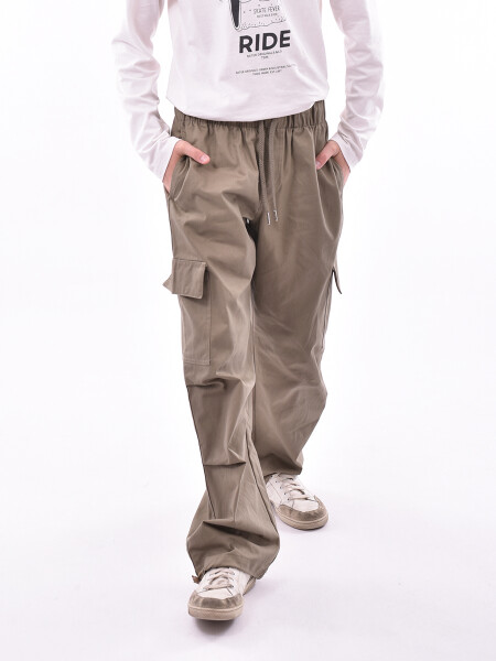 PANTALÓN CARGO RODRI VERDE GRISACEO