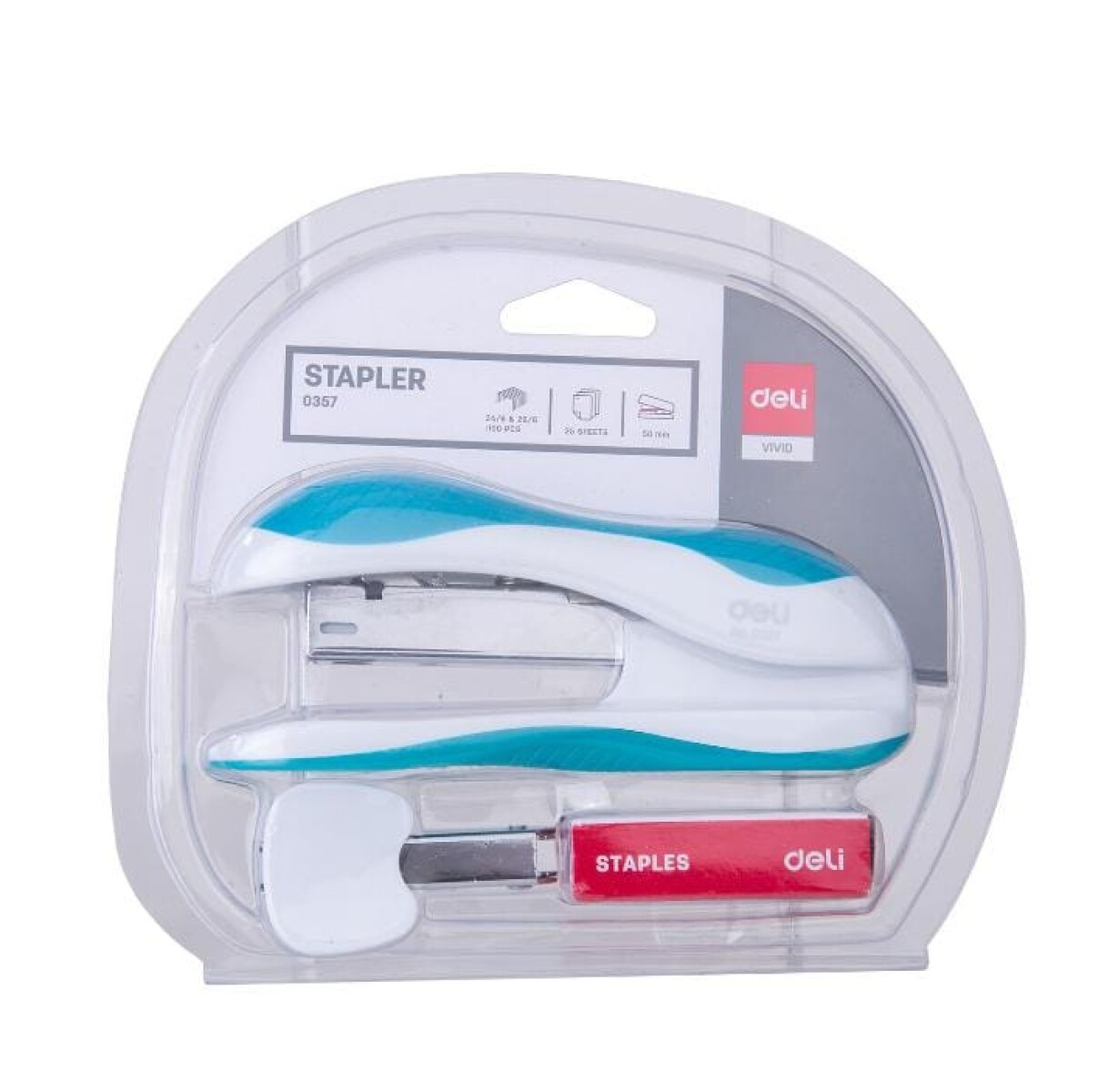 KIT ABROCHADORA+GRAPAS+SACA GRAPAS COLOR SURTIDO REF,E0357 