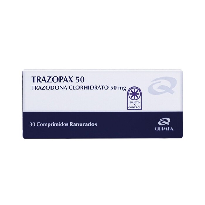 TRAZOPAX 50 MG. CJ X 30 COMP. única
