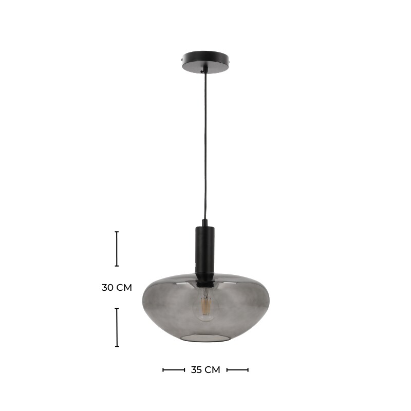 LUMINARIA COLGANTE PIREO 35CM Luminaria Colgante Pireo Big Negra ø 35 cm