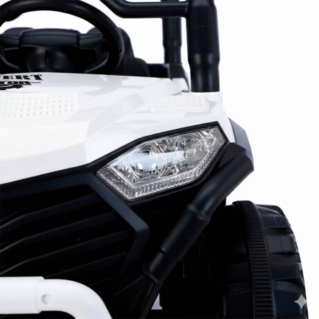 Auto Cuatriciclo A Bateria Arenero Luz Y Sonido Blanco