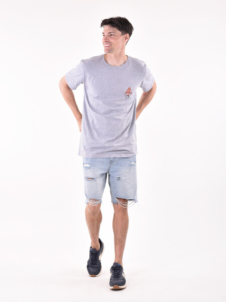 REMERA SUN GRIS MELANGE M