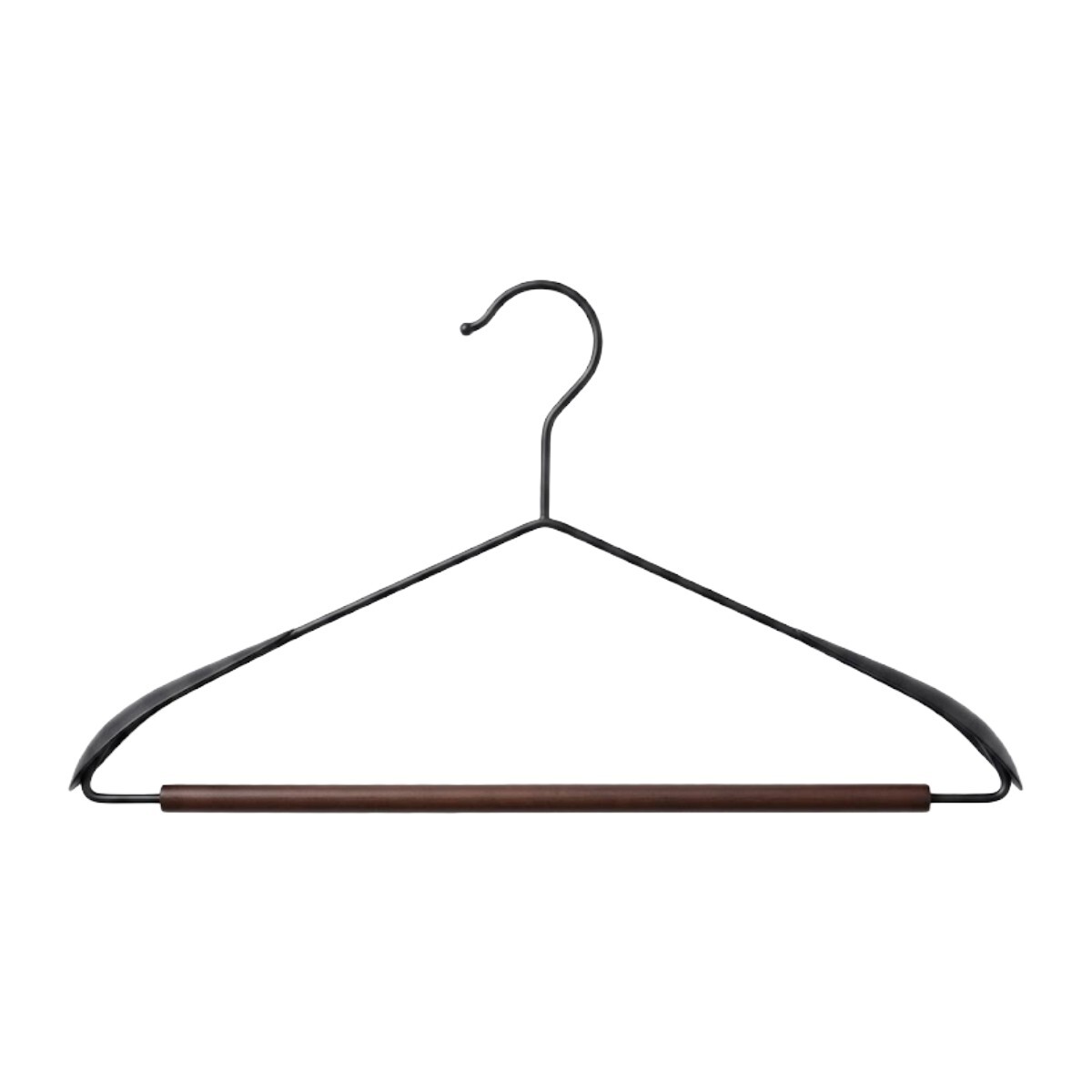 PERCHA MADERA/METAL NEGRO 