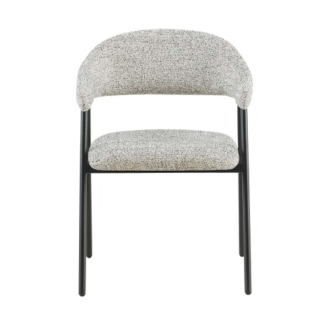 SILLA DE COMEDOR METAL-Y-TELA GRIS CAMELIA