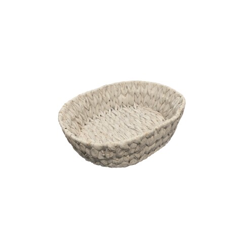 PANERA OVAL 23X19X7CM JACINTO DE AGUA BLANCO PANERA OVAL 23X19X7CM JACINTO DE AGUA BLANCO