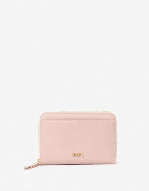 Ficheros Zip Round Billetera Formato Fichero - Rosa Claro