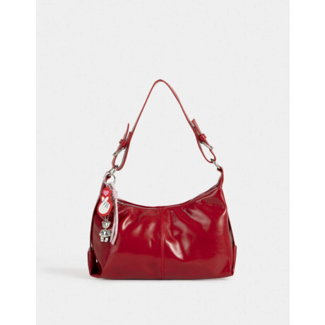 Bandolera Hobo Rosa Rojo Medio