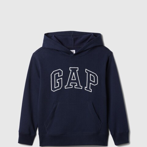 V-NEW CAMPUS LOGO HOOD TAPESTRY NAVY