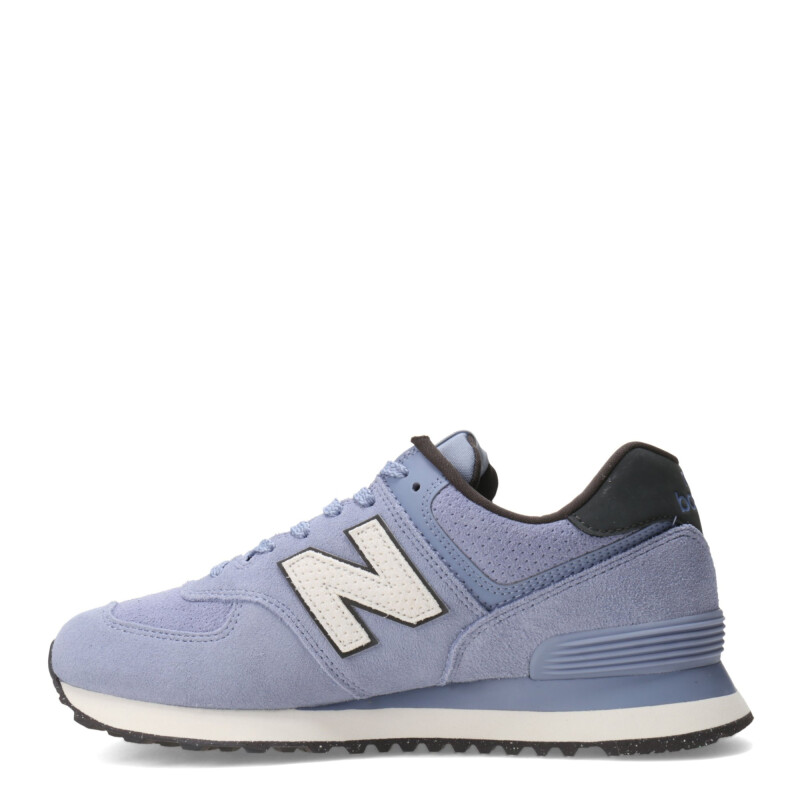 Championes de Mujer New Balance 574 Celeste - Negro