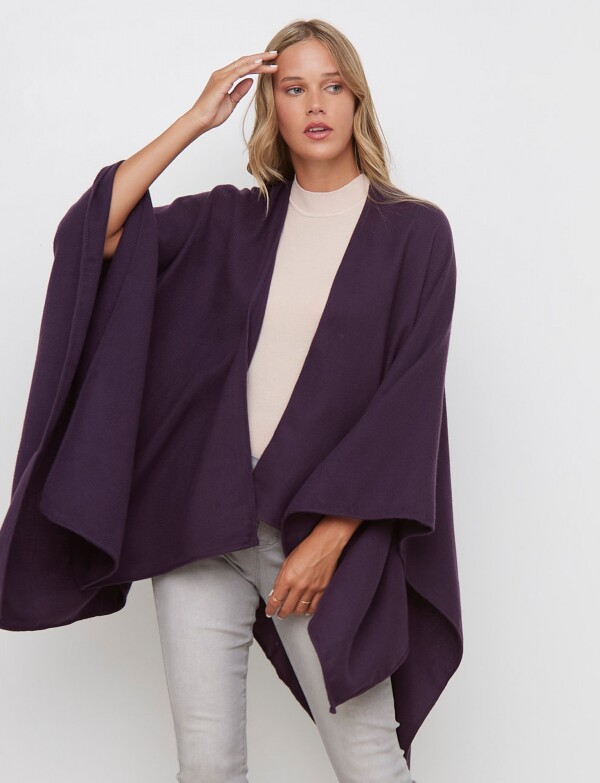 Ruana Solid VIOLETA