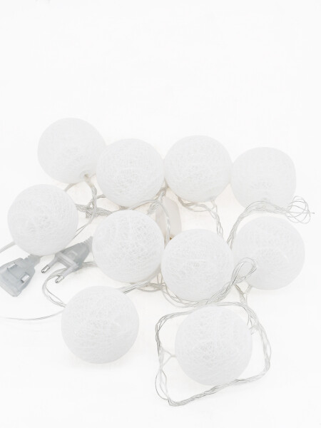 GUIA ESFERAS DE LUCES BLANCO