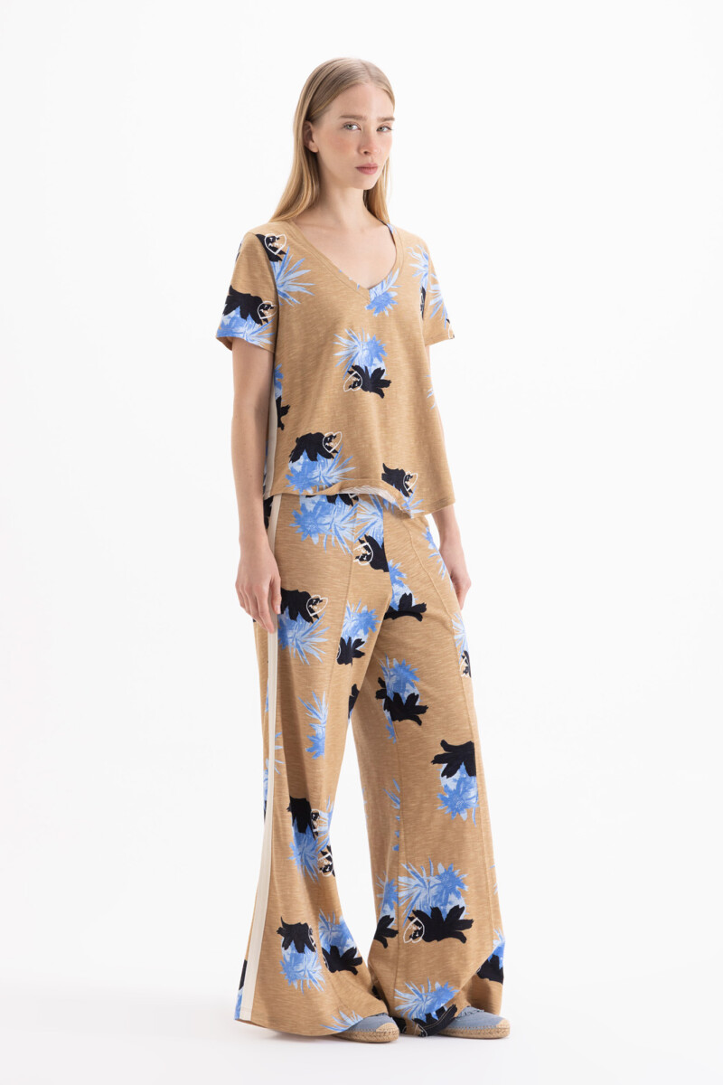 REMERA CRISTAL Camel
