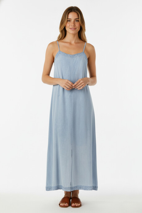 Vestido Aldrin Azul Piedra