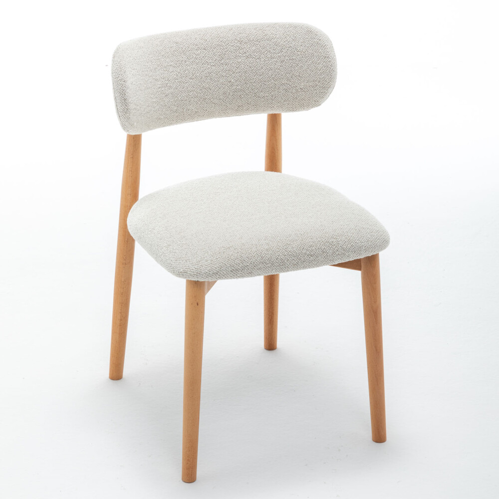 SILLA DE COMEDOR MADERA NATURAL-BEIGE SARAH