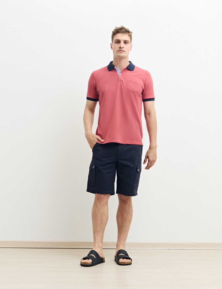 520753 REMERA HARRINGTON LABEL Coral