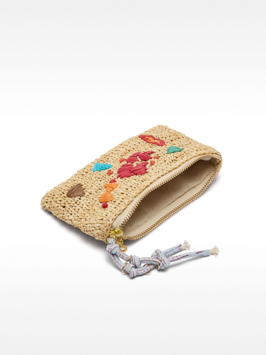 Bolso Multifuncional De Rafia M multicolor