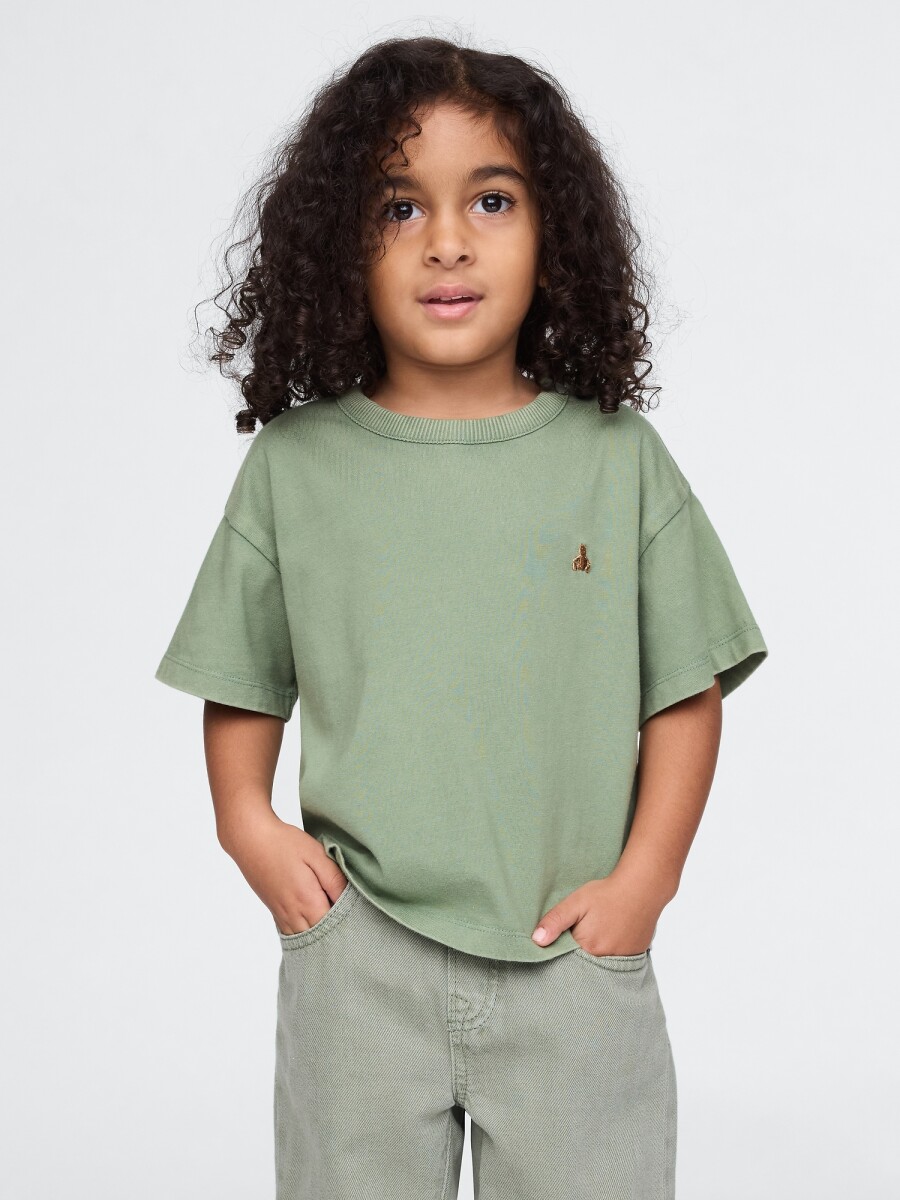 Remera Washed Toddler Niño - Twig 