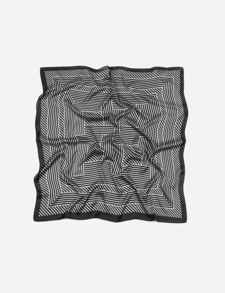 Pañuelo laberinto - negro 