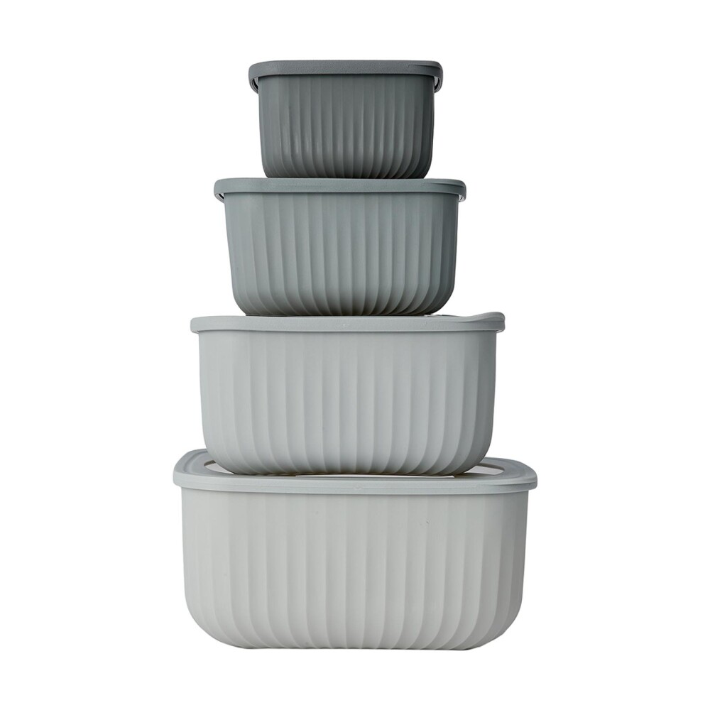 SET 4 TUPPERS 43268979 GRIS POLIPROPILENO 43268979
