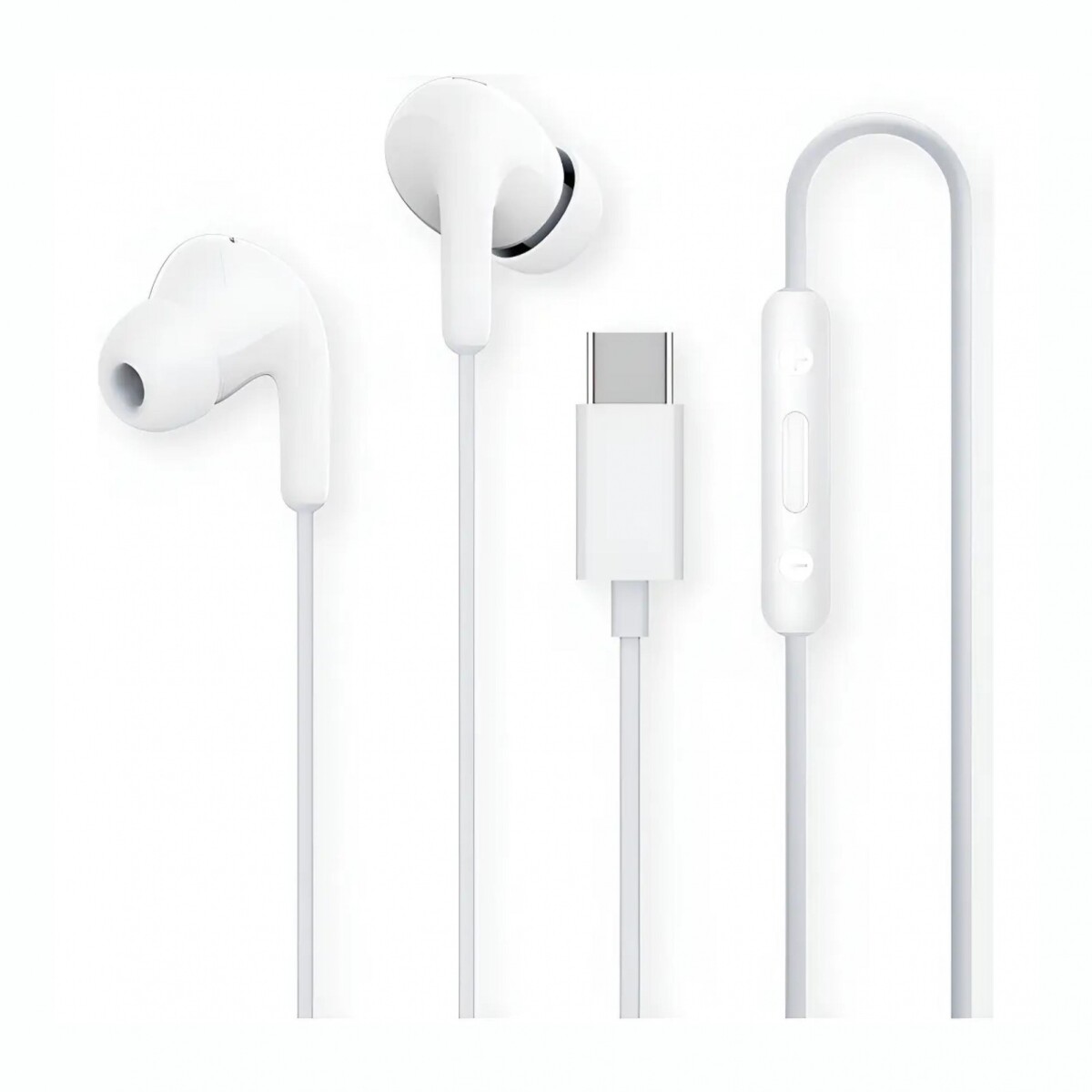 Auriculares Cableados XIAOMI Conexión Tipo C Con Micrófono - White 