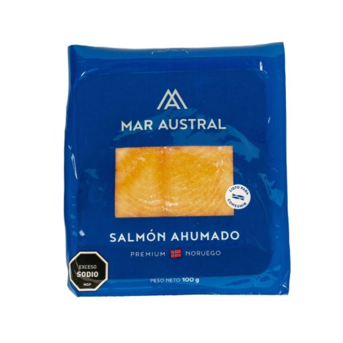 Salmón Ahumado Noruego 100g Mar Austral 